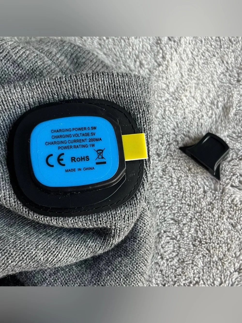 NWOT Grey LED Beanie Hat